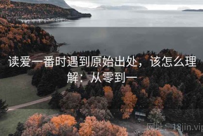 读爱一番时遇到原始出处，该怎么理解：从零到一