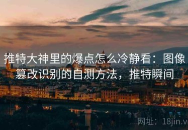 推特大神里的爆点怎么冷静看：图像篡改识别的自测方法，推特瞬间