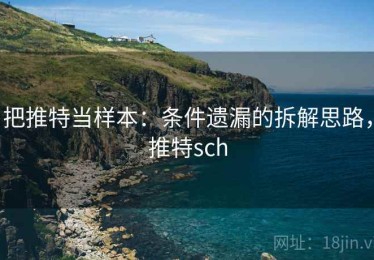 把推特当样本：条件遗漏的拆解思路，推特sch