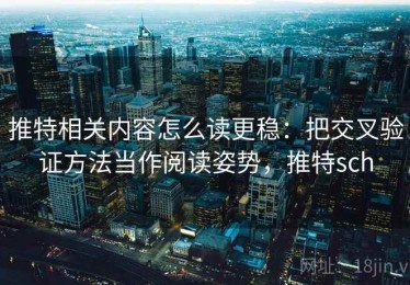 推特相关内容怎么读更稳：把交叉验证方法当作阅读姿势，推特sch