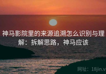 神马影院里的来源追溯怎么识别与理解：拆解思路，神马应该