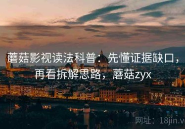 蘑菇影视读法科普：先懂证据缺口，再看拆解思路，蘑菇zyx