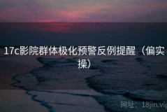 17c影院群体极化预警反例提醒（偏实操）