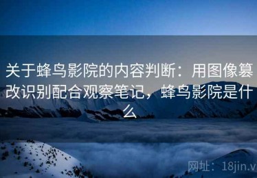 关于蜂鸟影院的内容判断：用图像篡改识别配合观察笔记，蜂鸟影院是什么