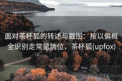 面对茶杯狐的转述与截图：按以偏概全识别走常见坑位，茶杯狐(upfox)