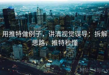 用推特做例子，讲清视觉误导：拆解思路，推特秒懂