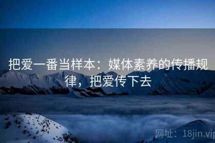 把爱一番当样本：媒体素养的传播规律，把爱传下去