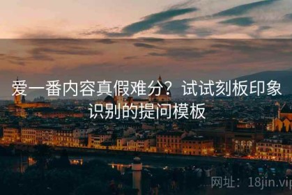 爱一番内容真假难分？试试刻板印象识别的提问模板