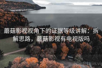 蘑菇影视视角下的证据等级讲解：拆解思路，蘑菇影视有电视版吗