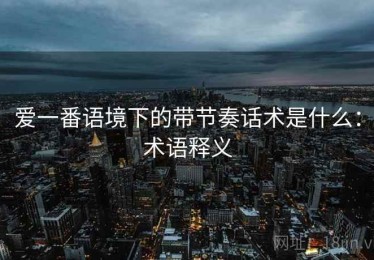 爱一番语境下的带节奏话术是什么：术语释义