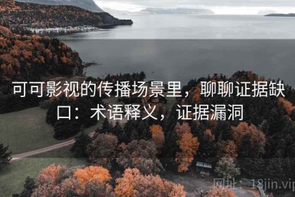 可可影视的传播场景里，聊聊证据缺口：术语释义，证据漏洞