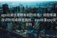 age动漫信息转发前的底线：用图像篡改识别完成排查路线，age动漫app安全吗