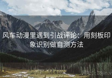 风车动漫里遇到引战评论：用刻板印象识别做自测方法