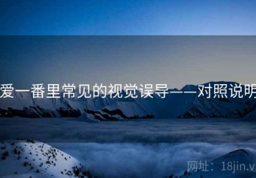爱一番里常见的视觉误导——对照说明
