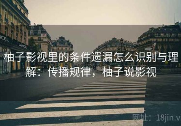 柚子影视里的条件遗漏怎么识别与理解：传播规律，柚子说影视