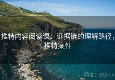 推特内容阅读课：证据链的理解路径，推特案件