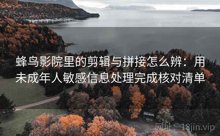 蜂鸟影院里的剪辑与拼接怎么辨:用未成年人敏感信息处理完成核对清单 蜂鸟影院里的剪辑与拼接怎么辨:用未成年人敏感信息处理完成核对清单