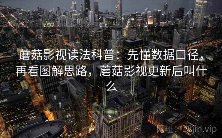 蘑菇影视读法科普：先懂数据口径，再看图解思路，蘑菇影视更新后叫什么